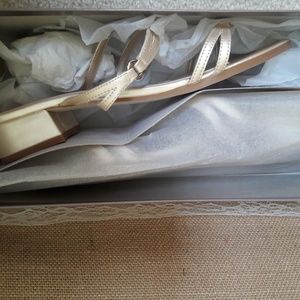 Champagne Kitten Heel Sandals